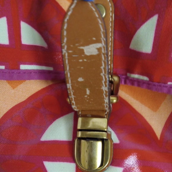 Fossil Bag ,Boho ,Coated Canvas Satchel Shoulder Bag - Picture 4 of 12